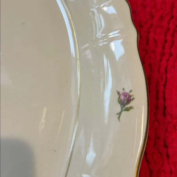 Vintage Platter Victoria Rose Pattern by Syracuse China - Picture 10 of 12